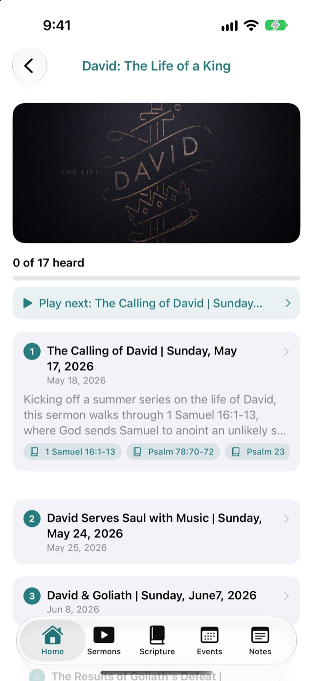 A sermon series